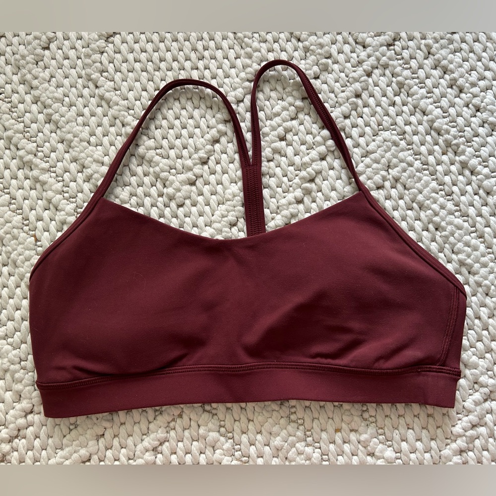 Lululemon Burgundy Sports Bra